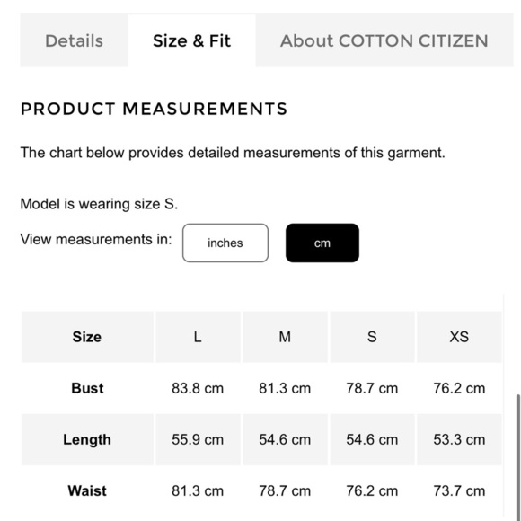 COTTON CITIZEN Standard Tank Vintage Deep Blue Size Medium - Picture 7 of 7